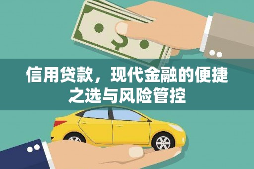 西城信用贷款，现代金融的便捷之选与风险管控