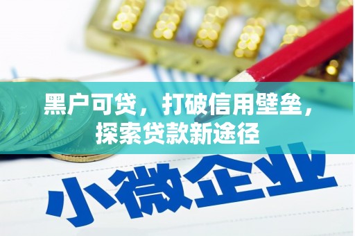 西城黑户可贷，打破信用壁垒，探索贷款新途径