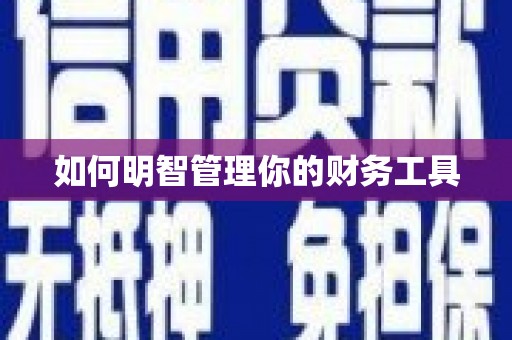 西城如何明智管理你的财务工具