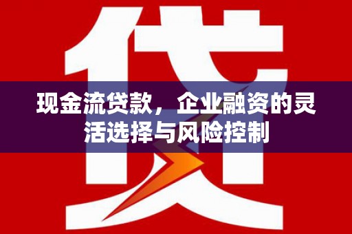 西城现金流贷款，企业融资的灵活选择与风险控制