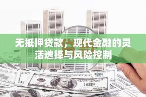 西城无抵押贷款，现代金融的灵活选择与风险控制