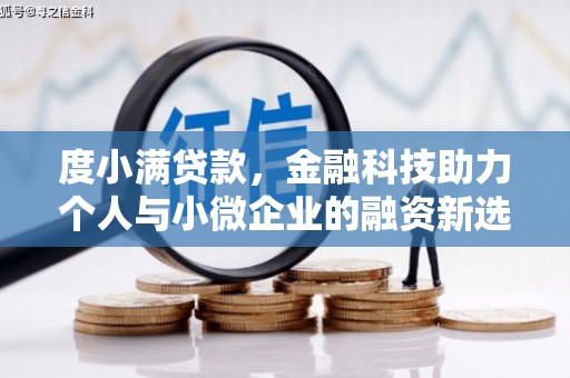 西城度小满贷款，金融科技助力个人与小微企业的融资新选择