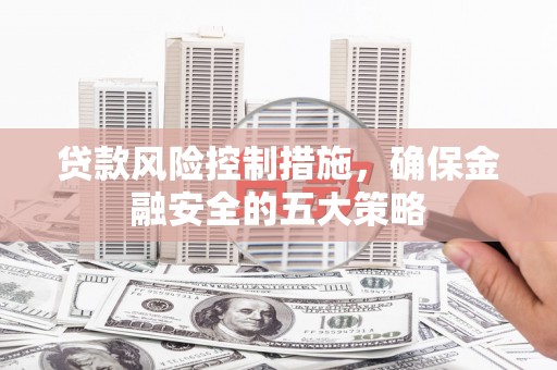 西城贷款风险控制措施，确保金融安全的五大策略