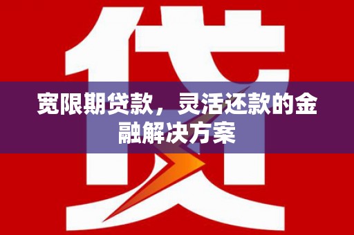 西城宽限期贷款，灵活还款的金融解决方案