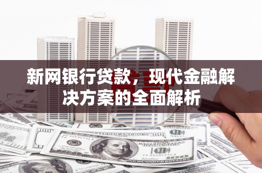 西城新网银行贷款，现代金融解决方案的全面解析