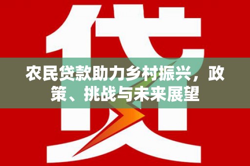 西城农民贷款助力乡村振兴，政策、挑战与未来展望