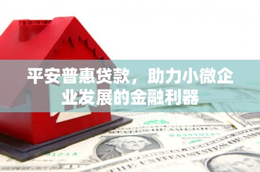 西城平安普惠贷款，助力小微企业发展的金融利器