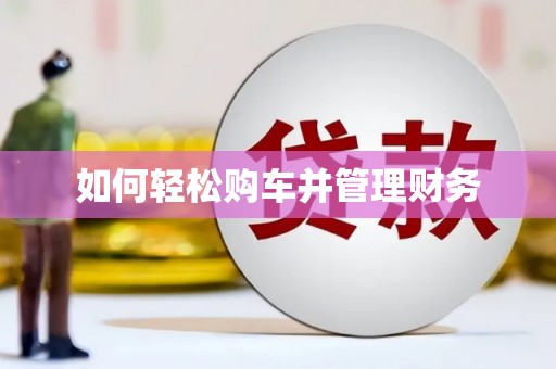 西城如何轻松购车并管理财务