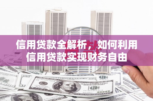 西城信用贷款全解析，如何利用信用贷款实现财务自由
