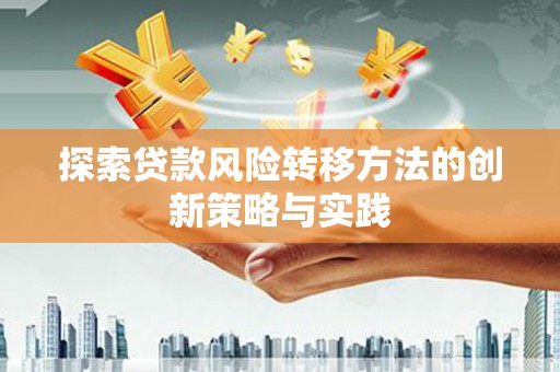 西城探索贷款风险转移方法的创新策略与实践